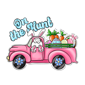 On the Hunt - Easter Bunny and Truck Design | Iris DTF