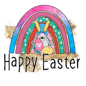 Happy Easter Gnome Rainbow Design | Iris DTF