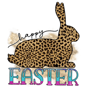 Happy Easter Bunny Leopard Ready to Press (V2) | Iris DTF