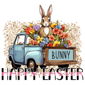 Happy Easter Bunny and Truck Design | Iris DTF