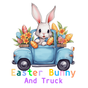 Easter Cute Bunny and Truck Design | Iris DTF