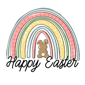 Happy Easter Bunny Rainbow Design | Iris DTF