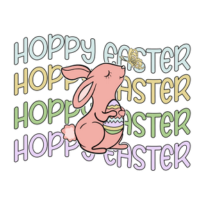 Hoppy Easter Cute Bunny Design - DTF Ready To Press