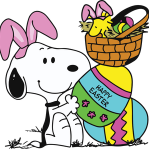 Snoopy Happy Easter Design - DTF Ready To Press
