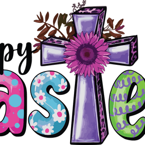 Happy Easter Jesus Design - DTF Ready To Press