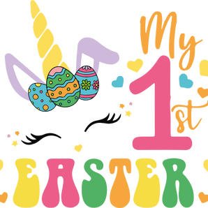 My 1st Easter Cute Bunny Design - DTF Ready To Press