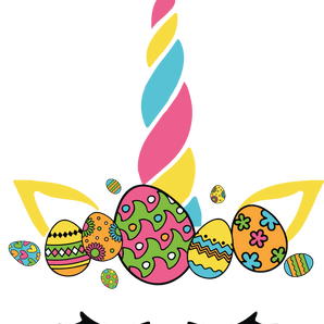 Easter Cute Unicorn Design - DTF Ready To Press