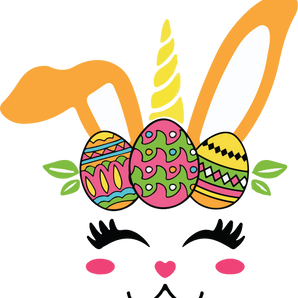 Easter Unicorn Bunny Design - DTF Ready To Press