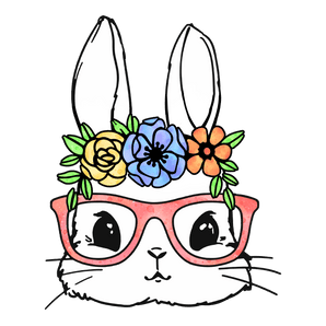 Easter Cute Bunny Design DTF-Ready to Press | Iris DTF