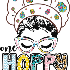 One Hoppy Lunch Lady Easter Design | Iris DTF