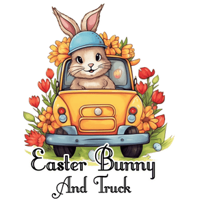 Truck Lover Easter Bunny Party Design | Iris DTF