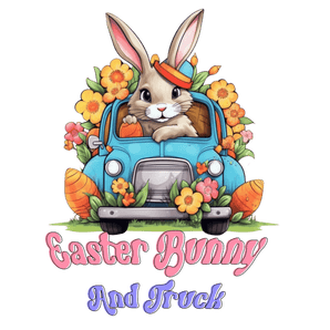 Easter Bunny and Truck Design DTF-Ready (V1) | Iris DTF
