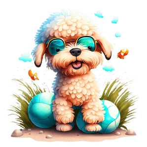 Cute Poodle Easter Design - DTF Ready To Press