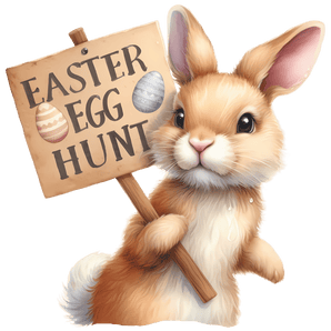 Easter Egg Hunt Cute Bunny Design | Iris DTF