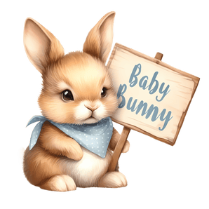 Baby Bunny Easter Design DTF-Ready to Press V2 | Iris DTF