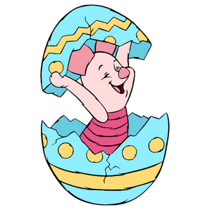 Winnie the Pooh Piglet Easter Design | Iris DTF