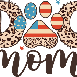 American Dog Mom Design DTF - Ready to Press 1 | Iris DTF