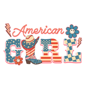 American Girl Design - DTF Ready To Press