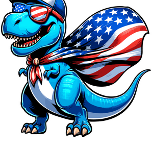 4th of July Dinosaur Design Ready to Press (2) | Iris DTF