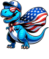 4th of July Dinosaur Design Ready to Press (2) | Iris DTF