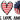 Peace Love America Design - DTF Ready To Press
