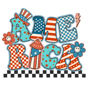 4th of July America Design DTF Ready Press | Iris DTF