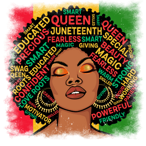 Juneteenth Queen Design - DTF Ready To Press