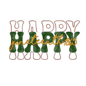 Happy Juneteenth Design - DTF Ready To Press