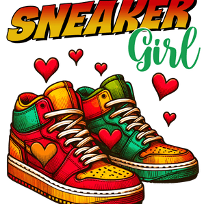 Sneaker Girl Juneteenth Design - DTF Ready To Press