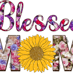 Blessed Mom Design DTF-Ready to Press (V1) | Iris DTF