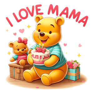 Winnie the Pooh Mother's Day Design | Iris DTF
