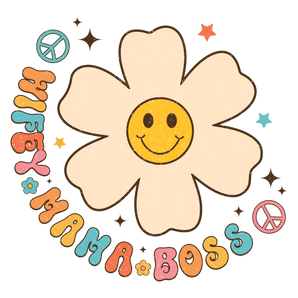 Floral Wifey Mama Boss Design - DTF Ready To Press