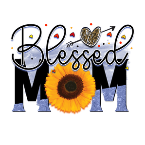 Cool Blessed Mom Design - DTF Ready To Press