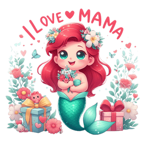 Mother's Day Mermaid Design - DTF Ready To Press