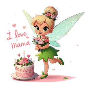 Tinker Bell Mother's Day Design - DTF Ready To Press