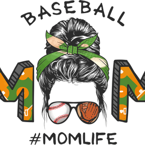 Cool Baseball Mom Design DTF-Ready to Press | Iris DTF