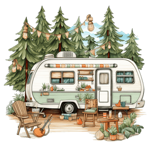 Summer Camping DTF Design - Ready to Press V1 | Iris DTF