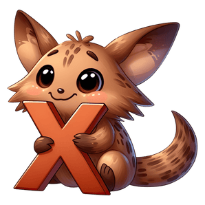 Animal Alphabet X Xenops Design - DTF Ready To Press