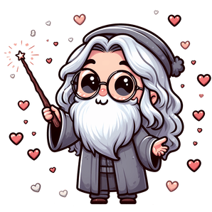 Harry Potter Albus Dumbledore Valentine Design | Iris DTF