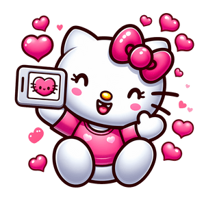 Hello Kitty Smile Valentine's Day Design | Iris DTF