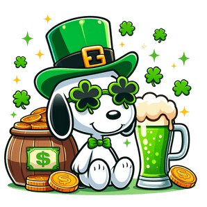 Patrick Day Snoopy - The Peanuts Beagle Design | Iris DTF