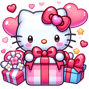 Hello Kitty Couple Gift Design - DTF Ready To Press