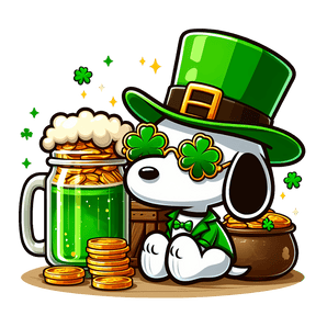 St. Patrick's Day Best Friend to Charlie Brown | Iris DTF