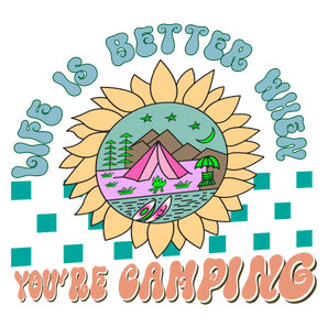 Camping Vibes Design DTF-Ready to Press (V1) | Iris DTF