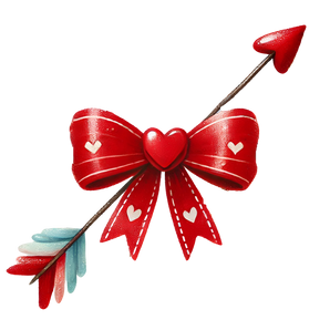 Valentine's Day Bow And Arrow Design | Iris DTF