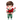 Boy Holding A Red Bouquet Flower Design | Iris DTF