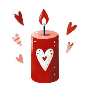 Valentine's Day Candle Design | Iris DTF