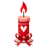 Valentine's Day Candle Love Design | Iris DTF