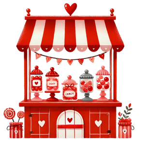 Candy Stall Valentine's Day Design | Iris DTF