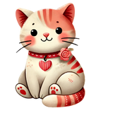 Valentine's Day Cat Lover Design | Iris DTF